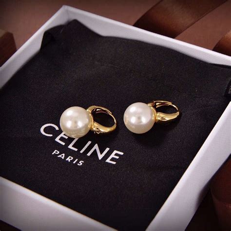 celine pearl earrings 2017|Earrings CELINE Women's .